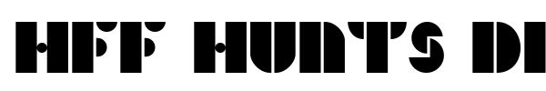 HFF Hunts Deco font preview